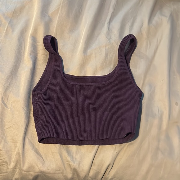 Babaton Sculpt Knit Square-neck Cropped Tank - Picture 3 of 4